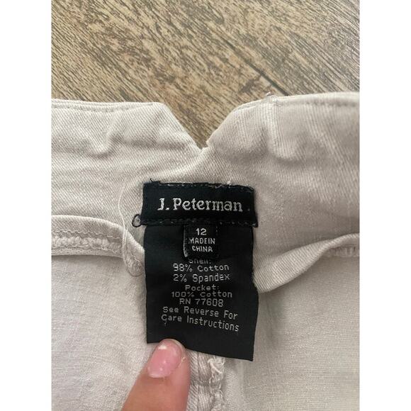 J. Peterman Company Women's White High Rise Wide Leg Pants Size 12 - Picture 4 of 6